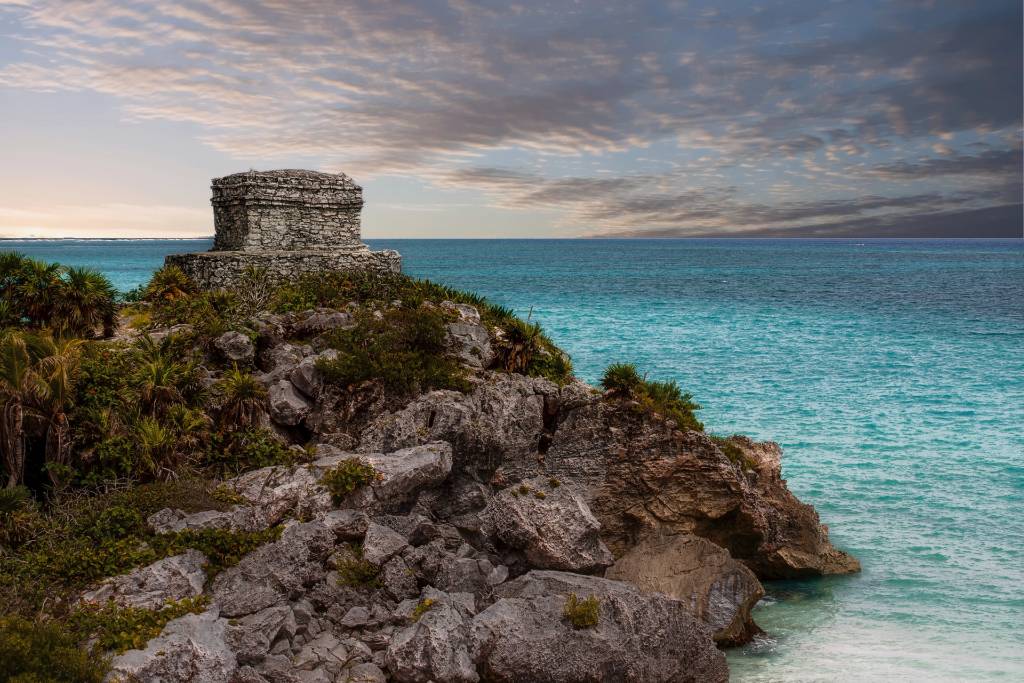 mayan ruins in Tulum.