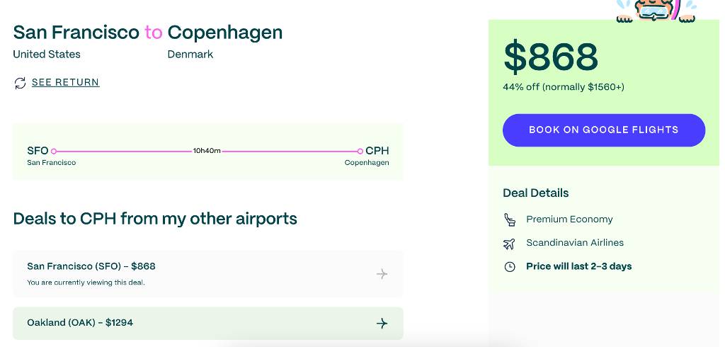 screenshot of Going deal.