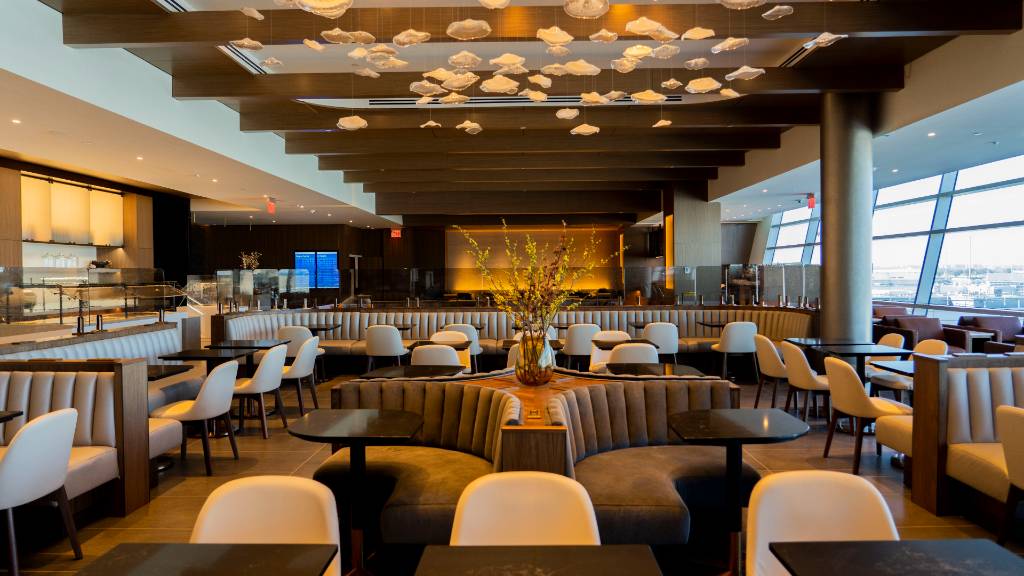 AA JFK flagship lounge.