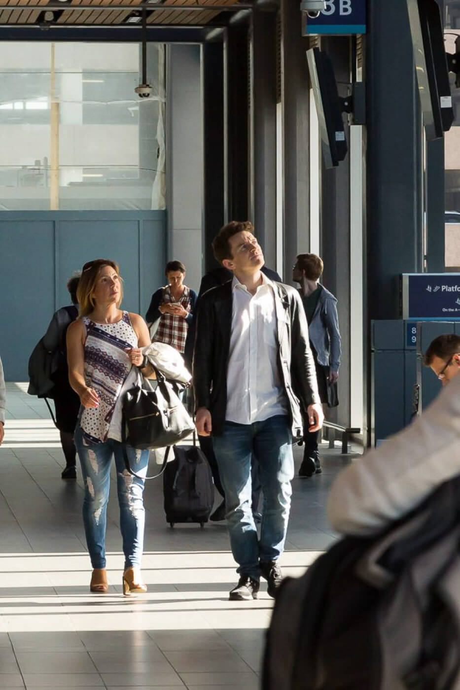 Reading Train Station Commuters