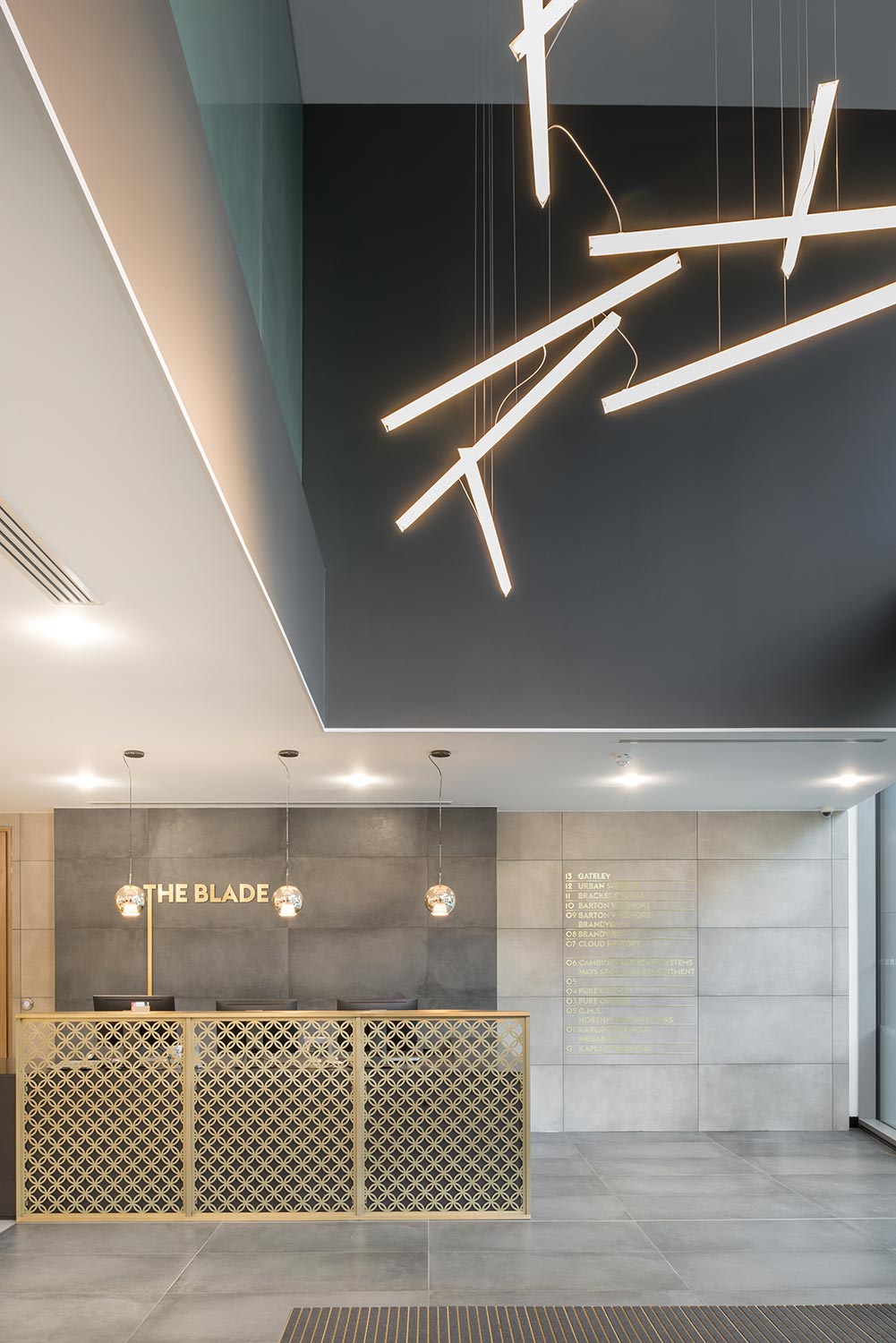 The Blade Reception light detail