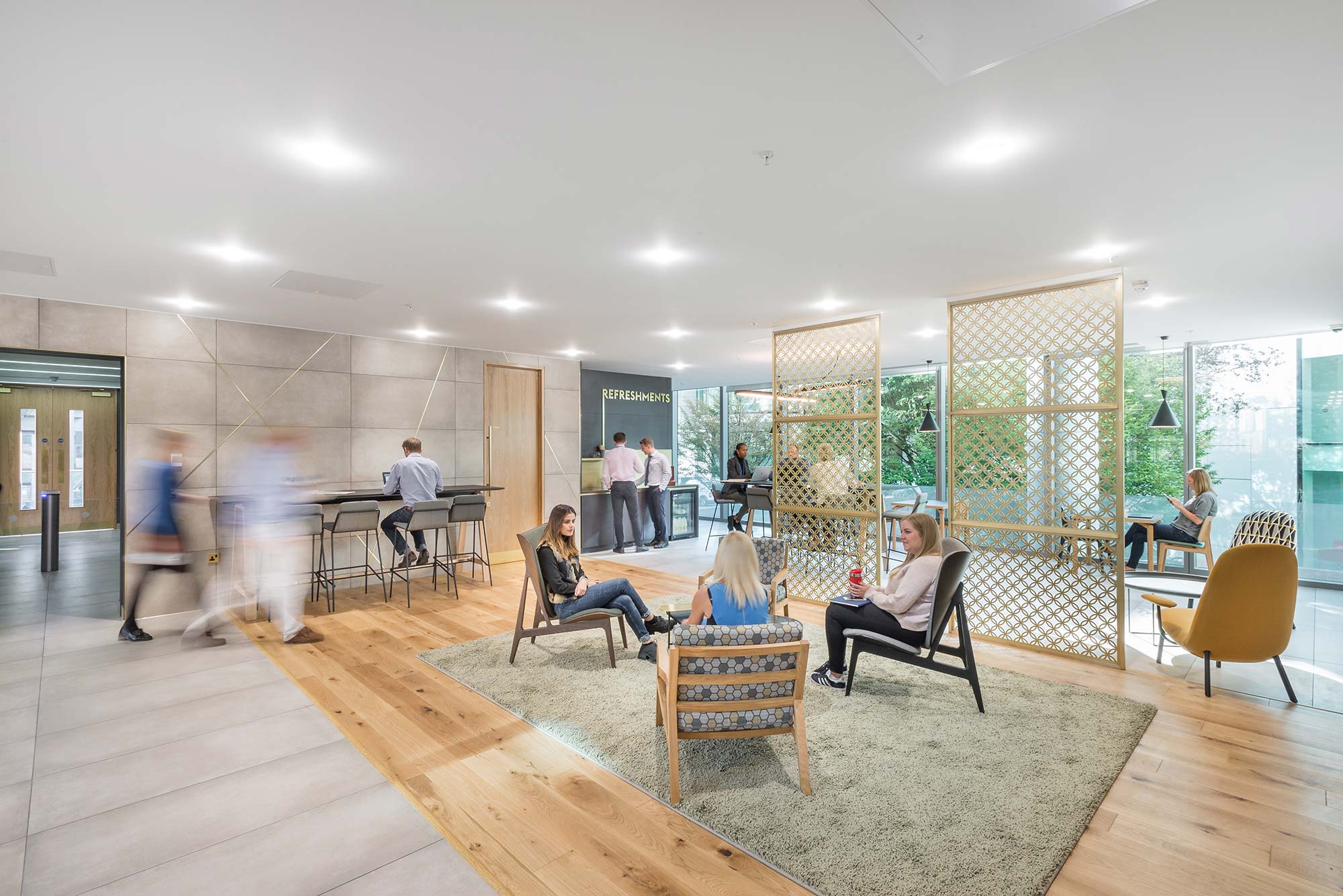 The Blade Community breakout area