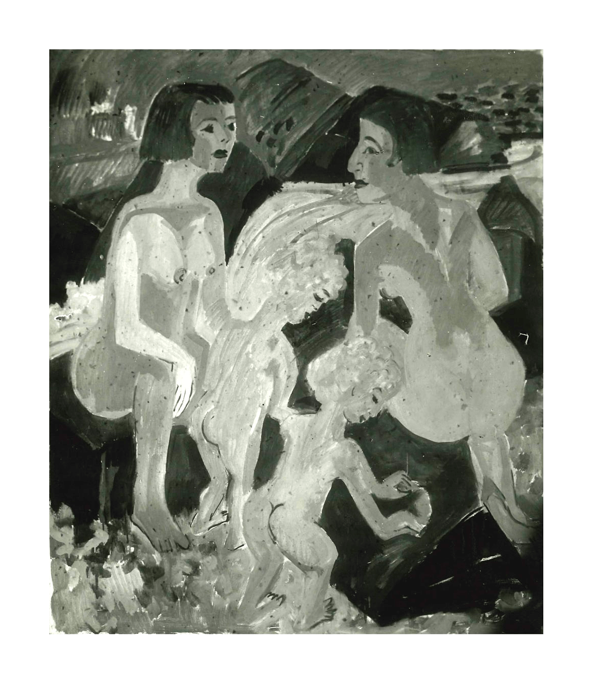 Ernst Ludwig Kirchner, Bathing Women and Children, 1925/32 - First Version