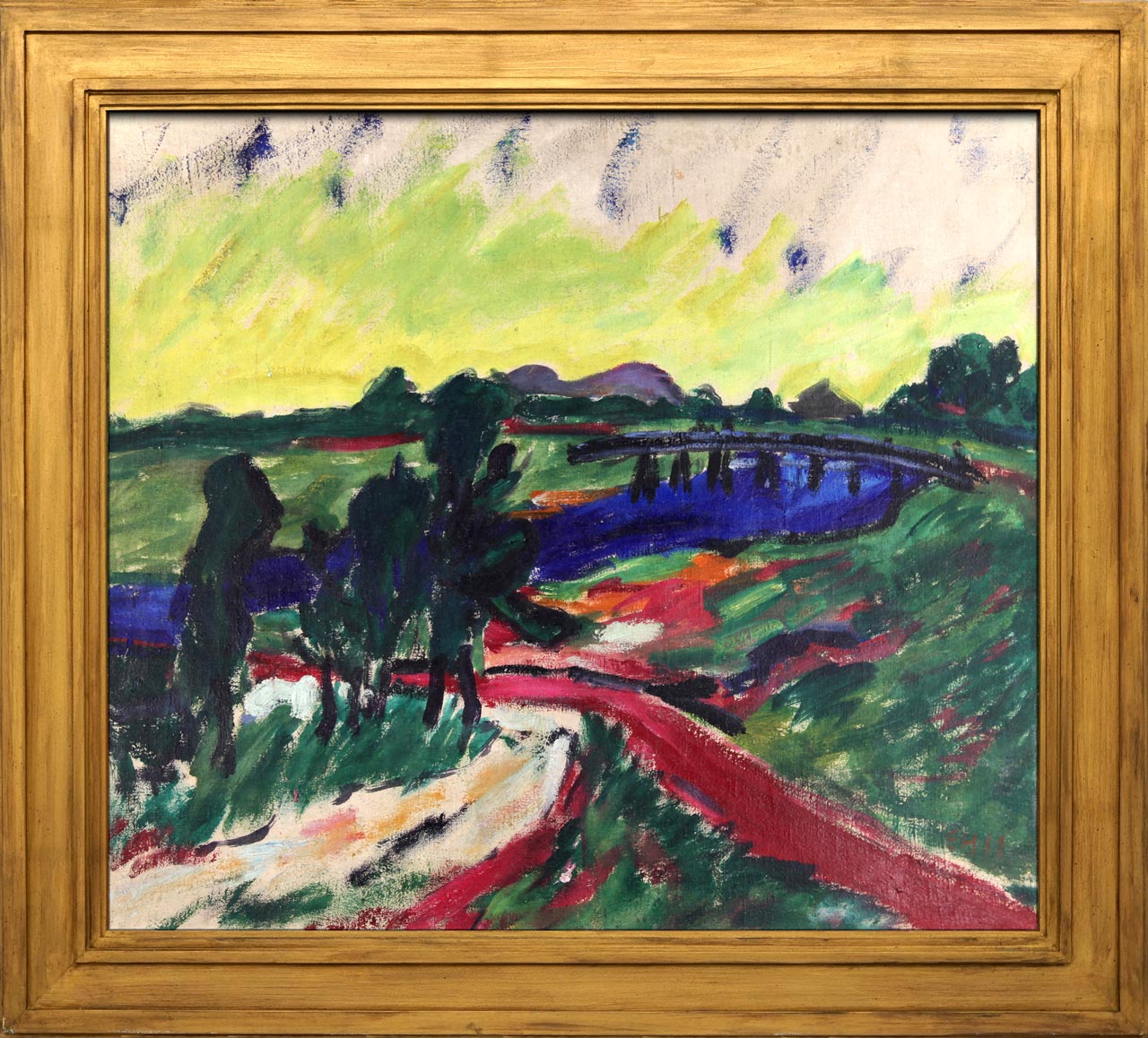 Erich Heckel, Landscape near Prerow, 1911