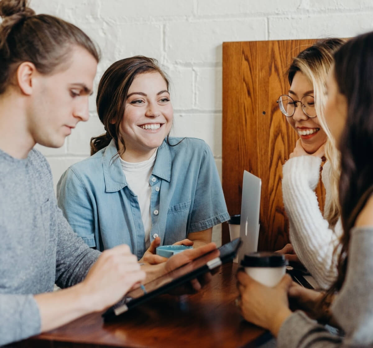 people in a meeting