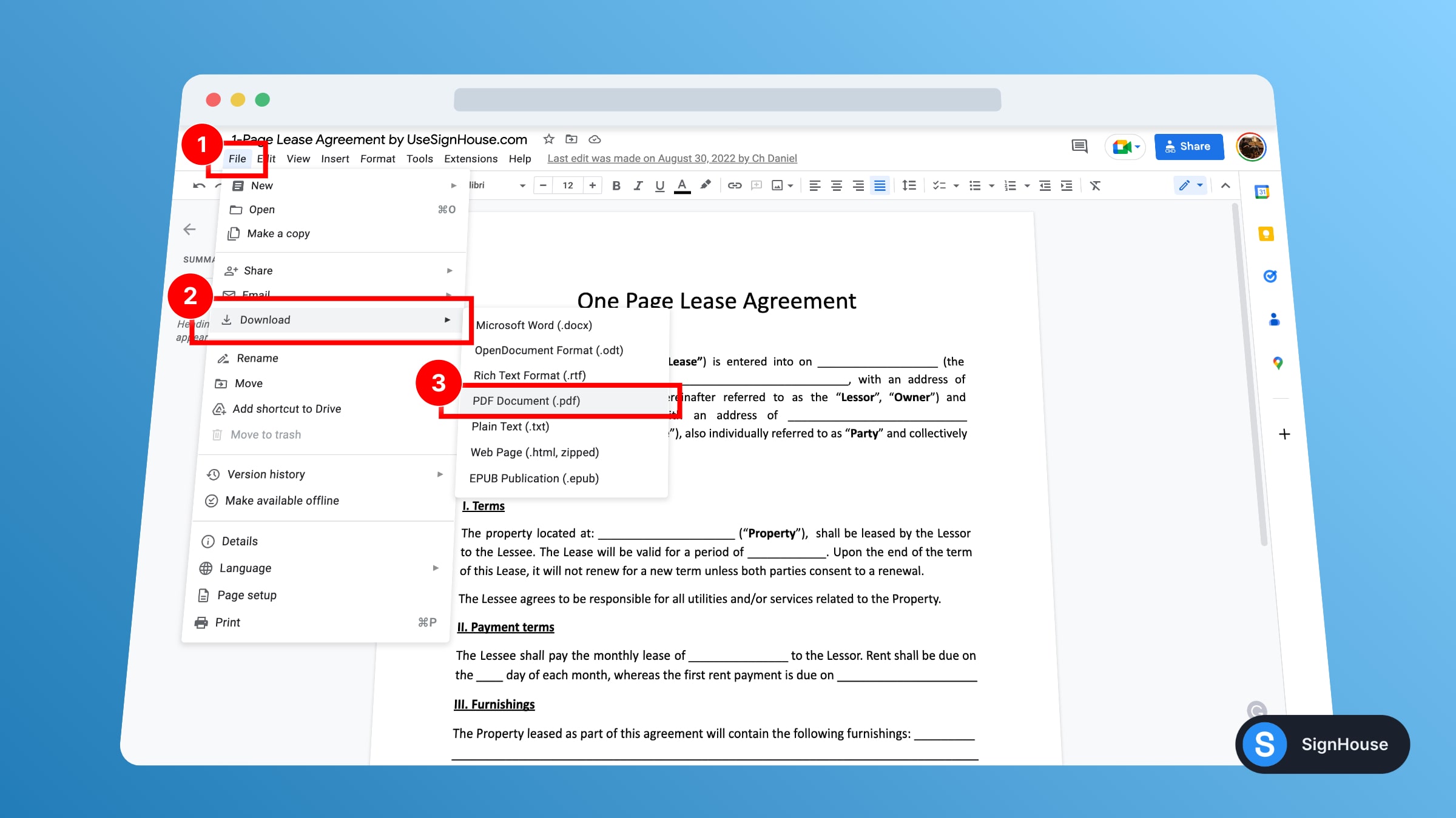 How to make a PDF in Google Docs