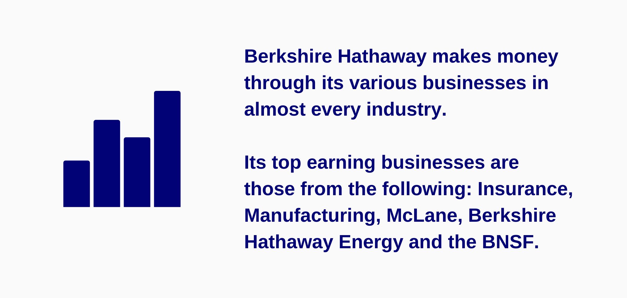 Infographic about How does Berkshire Hathaway make money