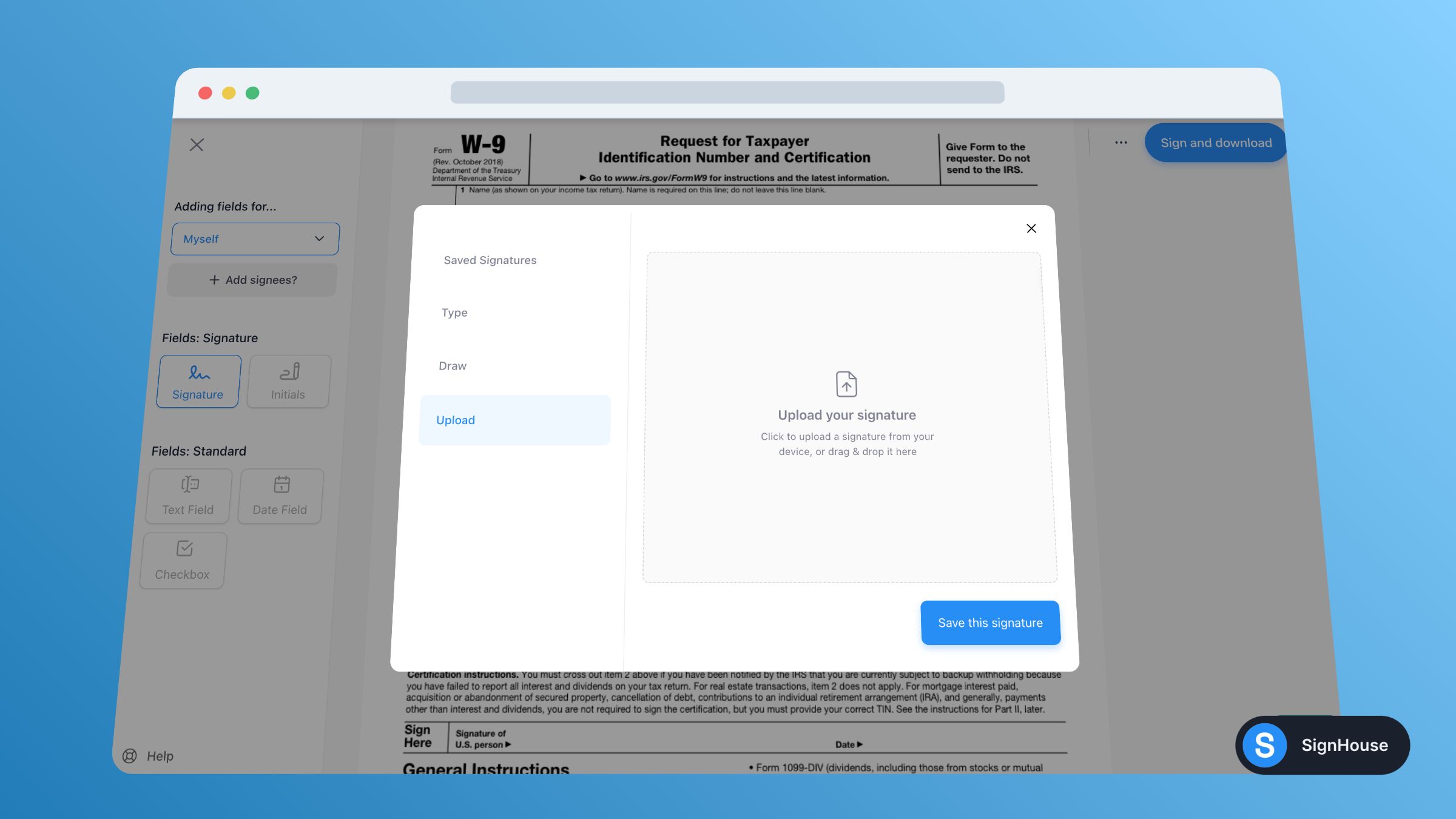 How To Fill & Sign W-9 Form (Free, 2023) | SignHouse