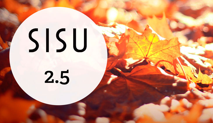 Sisu 2.5: Uusia työkavereita ja käytettävyysparannuksia