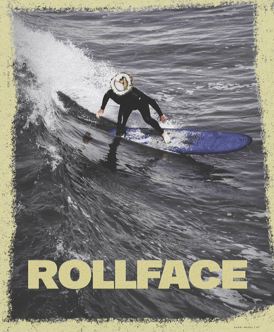 Rollface sushi surfer