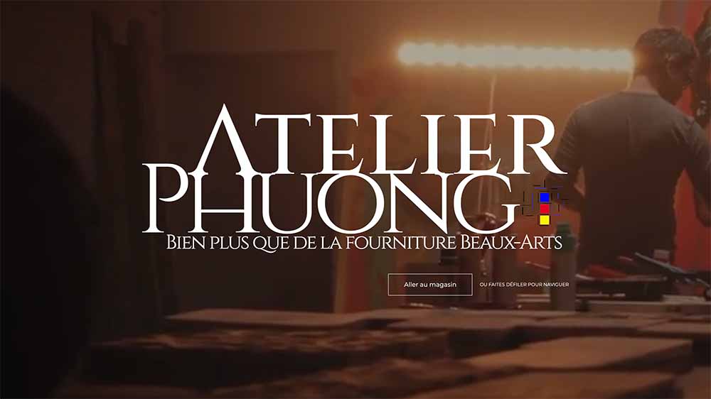 Atelier Phuong website design by VoltMeUp