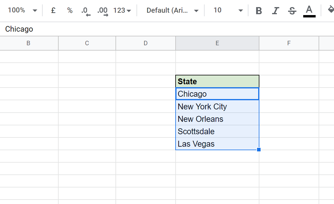 Conditional formatting different spreadsheet: Select cells