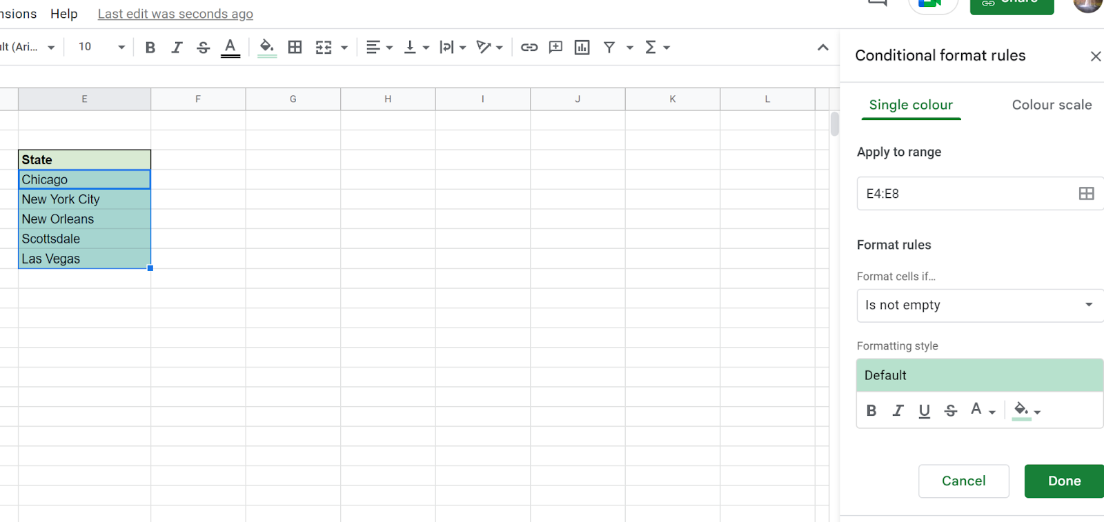 Conditional formatting based on another sheet Google Sheets: Conditional format rules