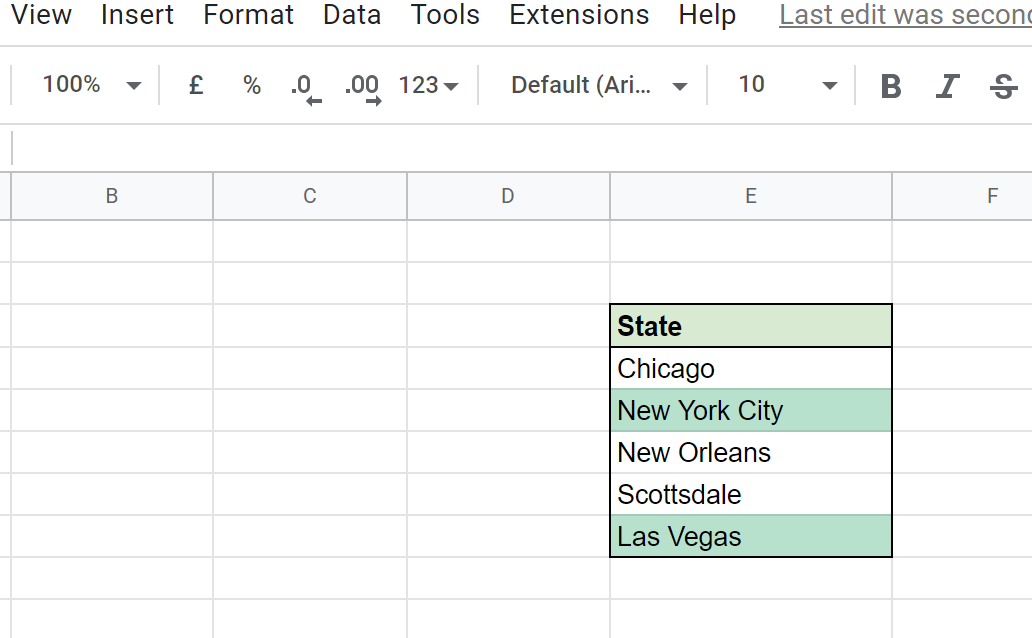 Conditional formatting different spreadsheet: Results