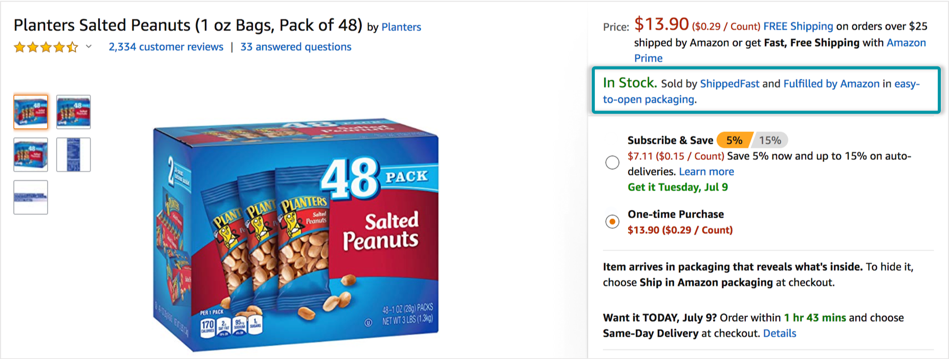 example of a buy box winner