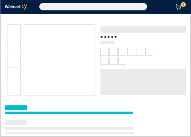 illustration showing the short description on a walmart listing