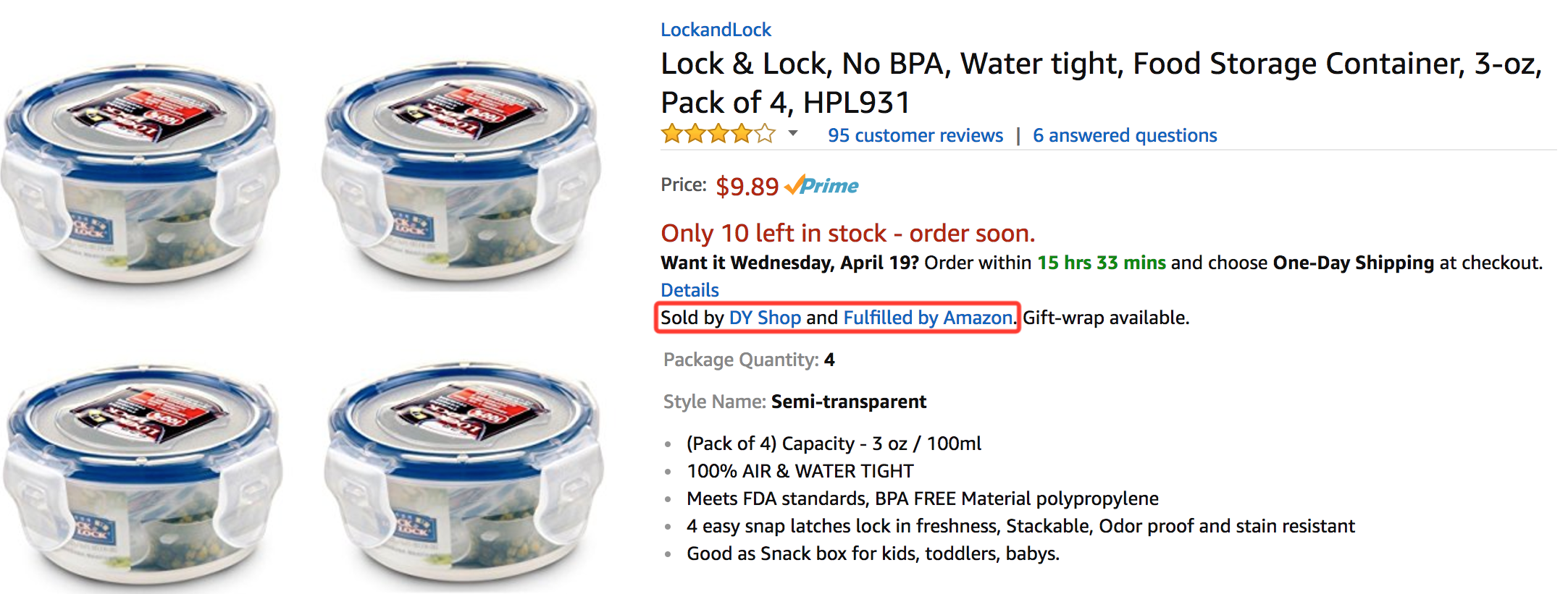 Amazon Seller Central 3P