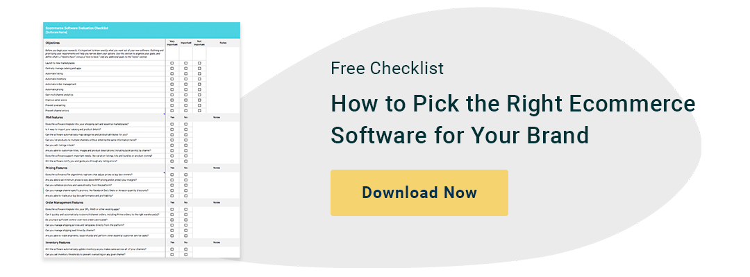 cta to download an ecommerce software checklist
