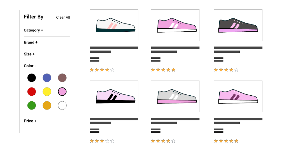 example of a custom filter on a shopify or bigcommerce blog