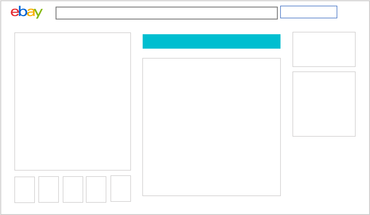 illustration showing product title on an ebay listing