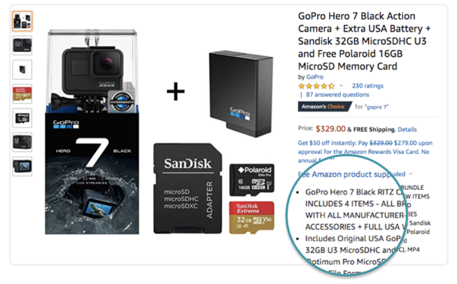 example of a properly formatted bundle listing