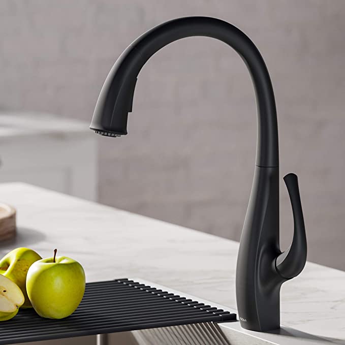 KRAUS KPF-1675MB Ansel Dual Dual Function Pull-Down Kitchen Faucet Matte Black - - Amazon.com