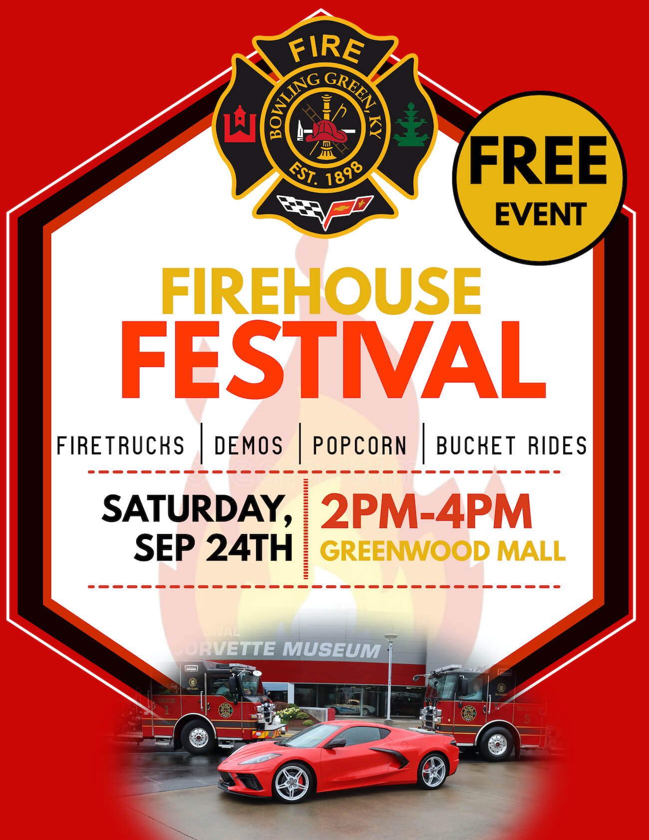 Bowling Green Fire Dept. Firehouse Festival poster