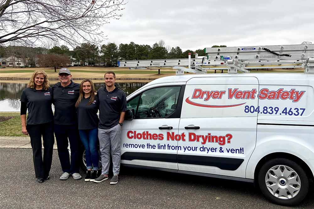 Dryer Vent Safety family photograph in Richmond, VA