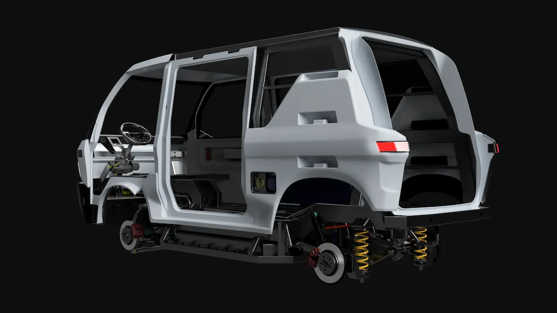 Potential Adventure 1 body-in-white hardware