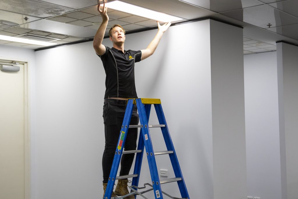 office-light-installation
