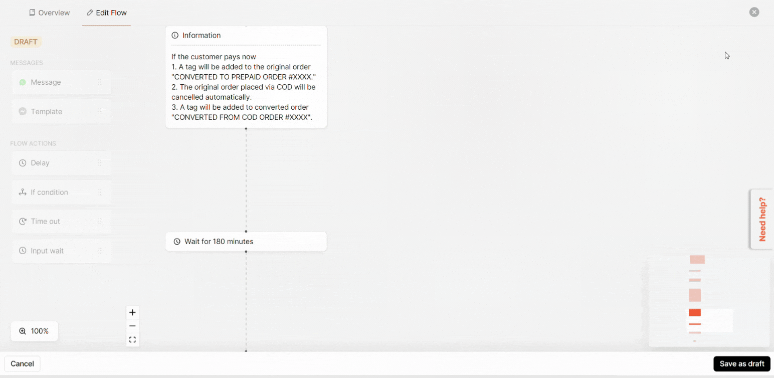 Flow editor