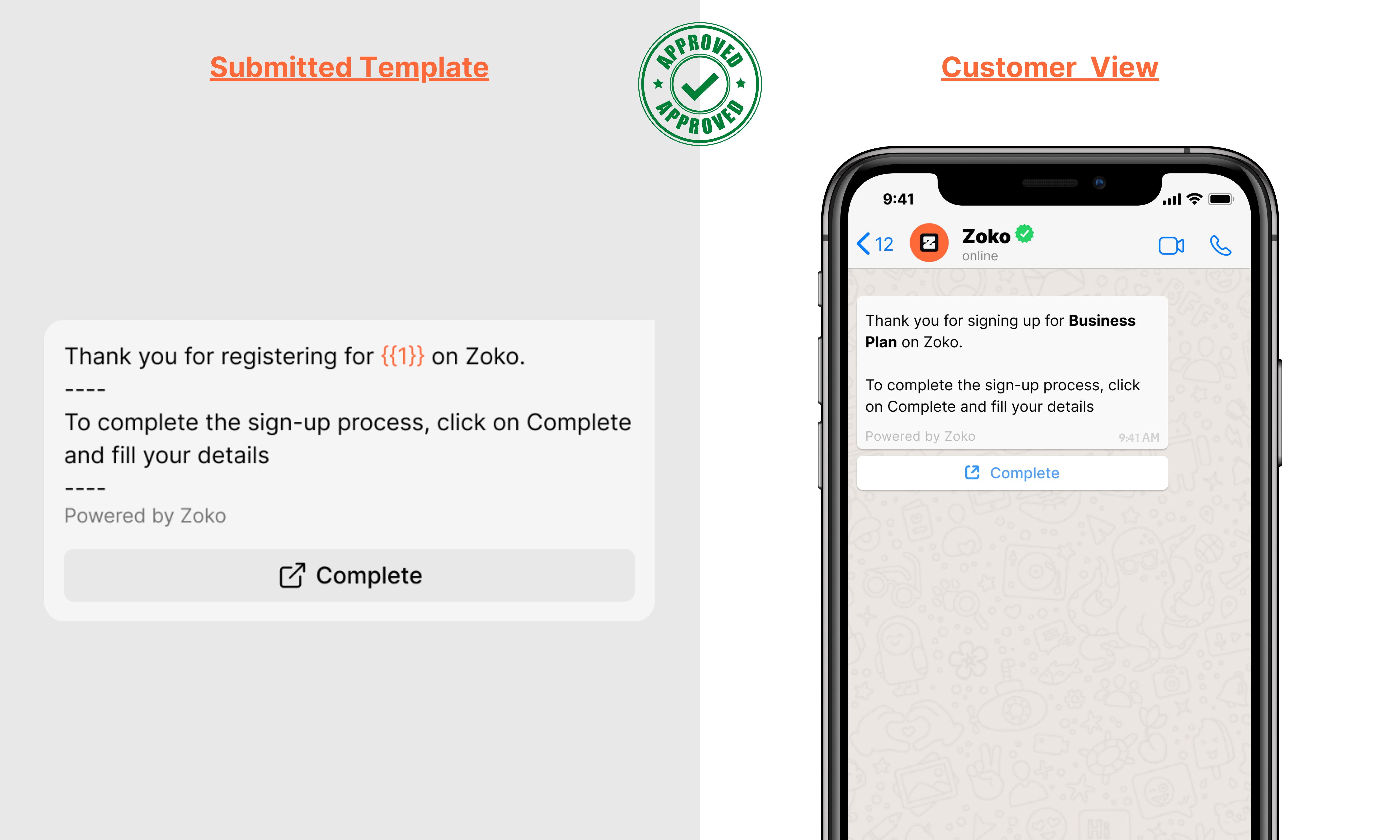 Text and 1 CTA button