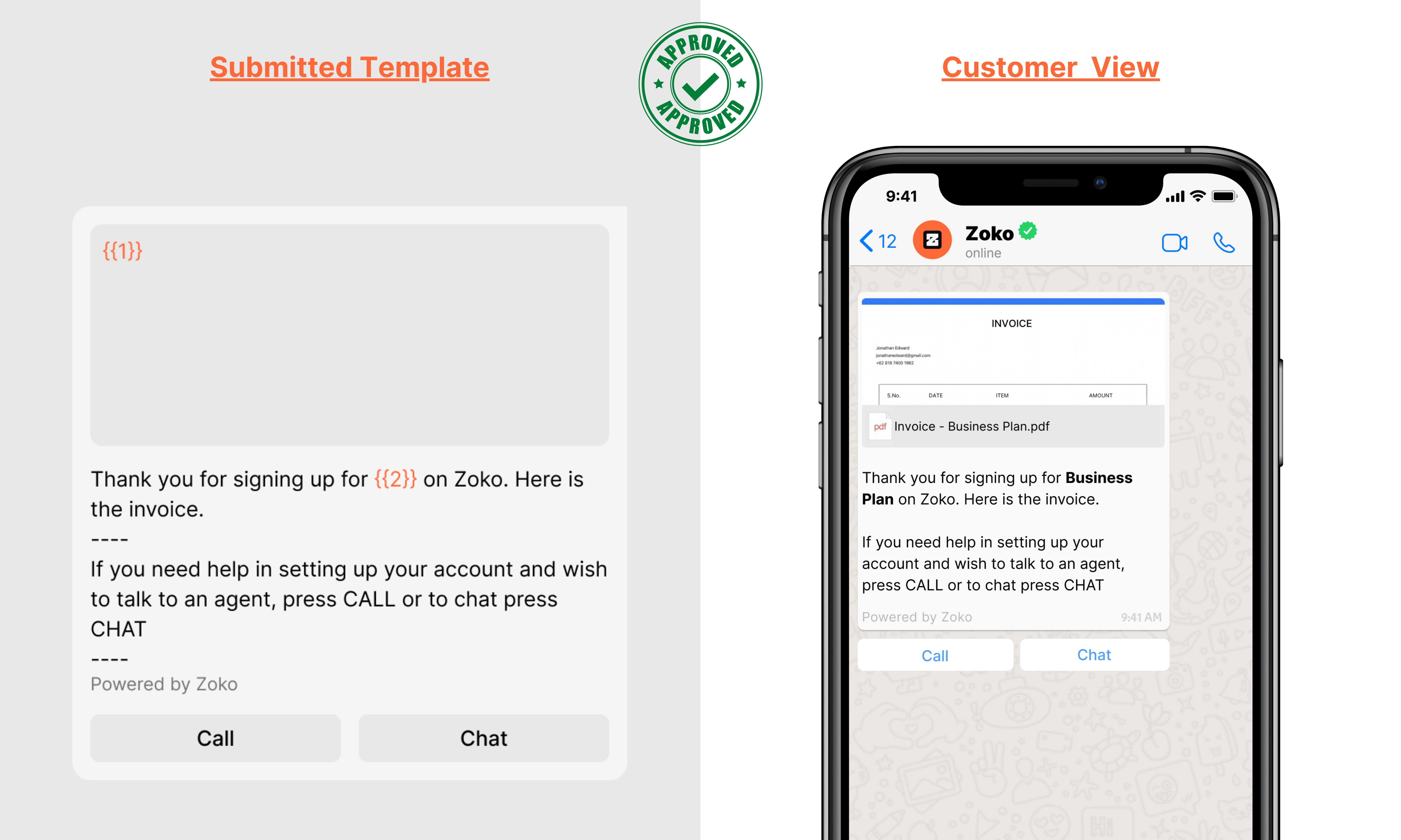 Document and 2 Quick Response buttons