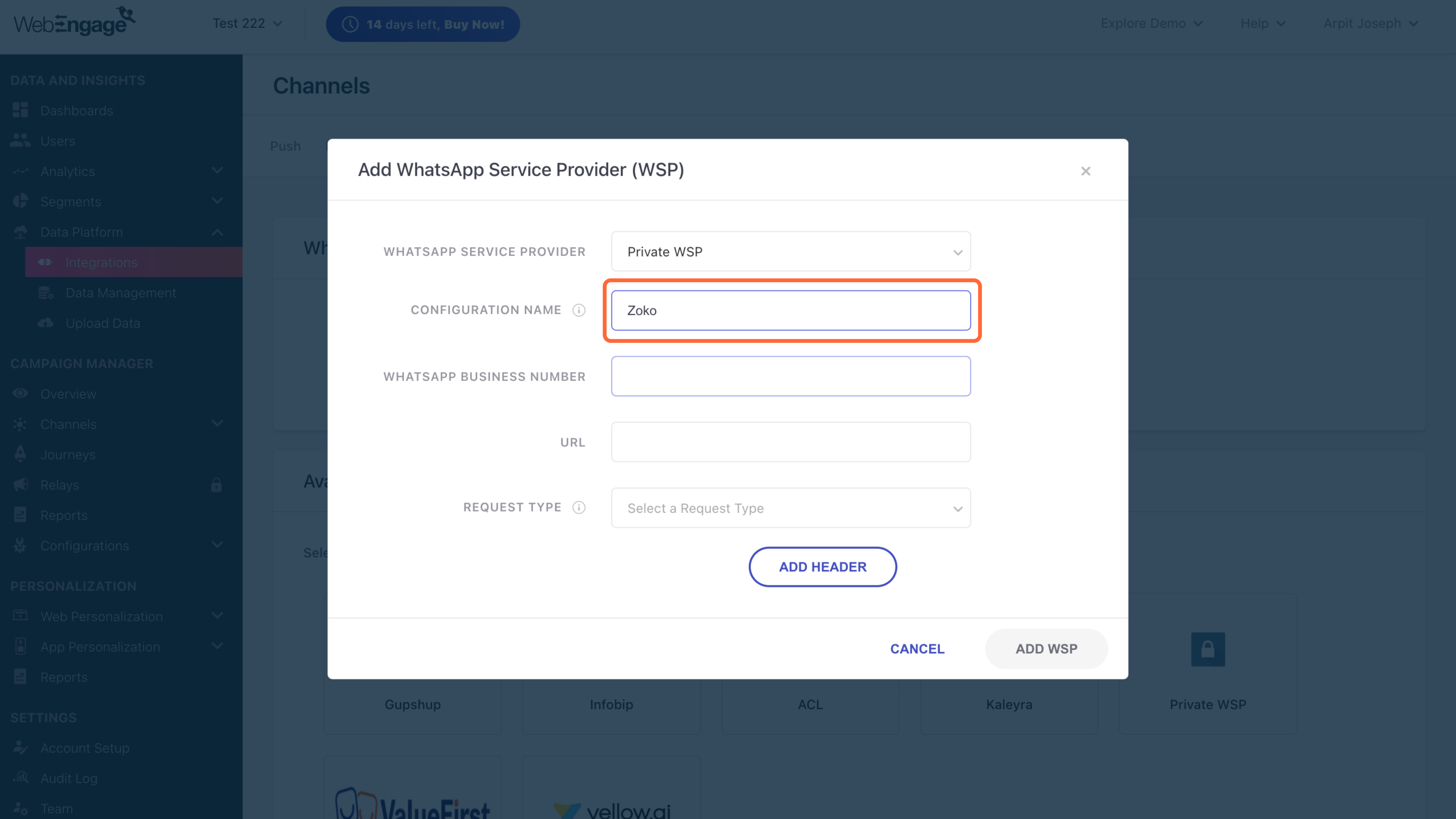 Configuration Name