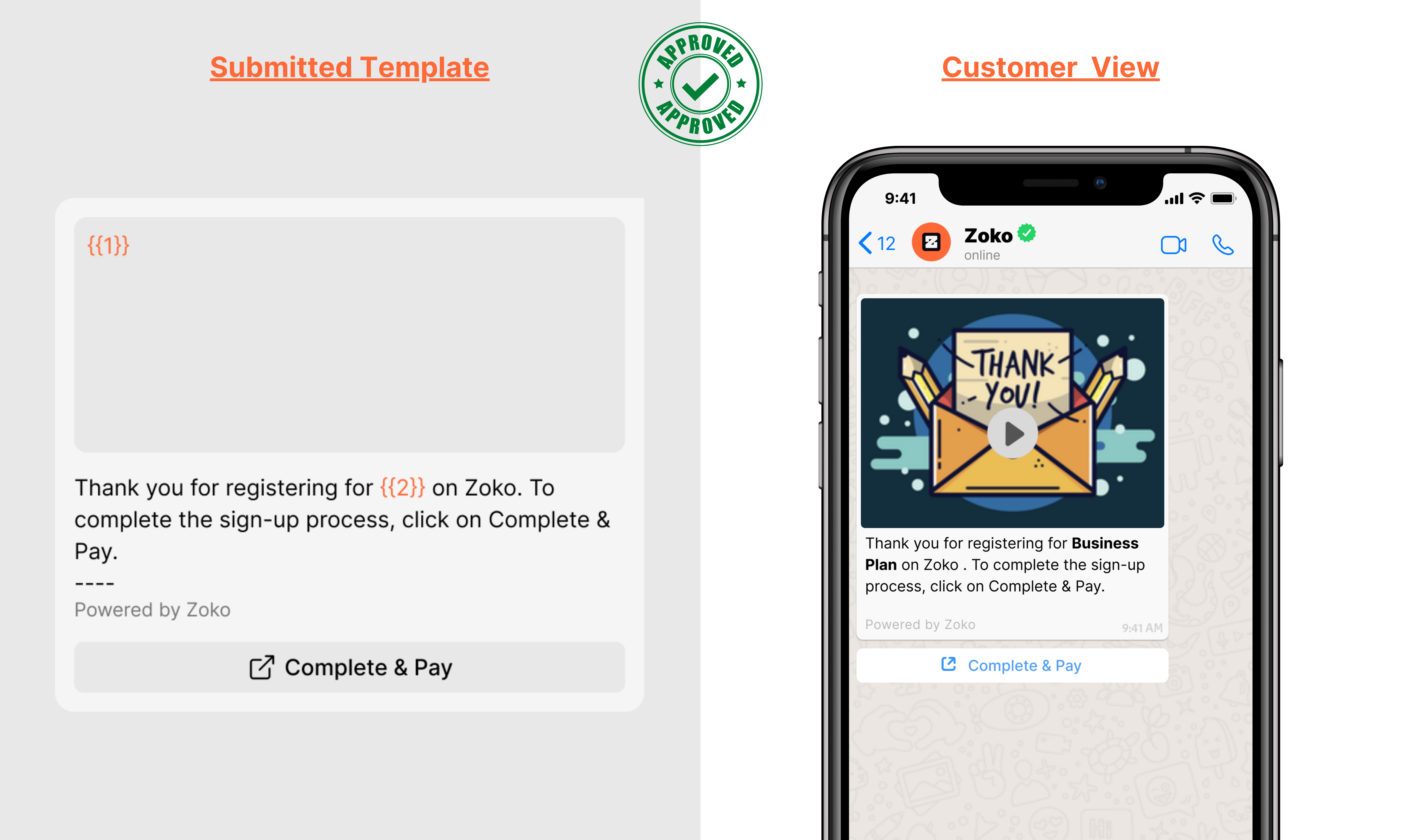 Video and 1 CTA button