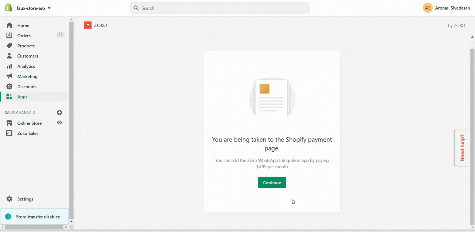 Continue to pay