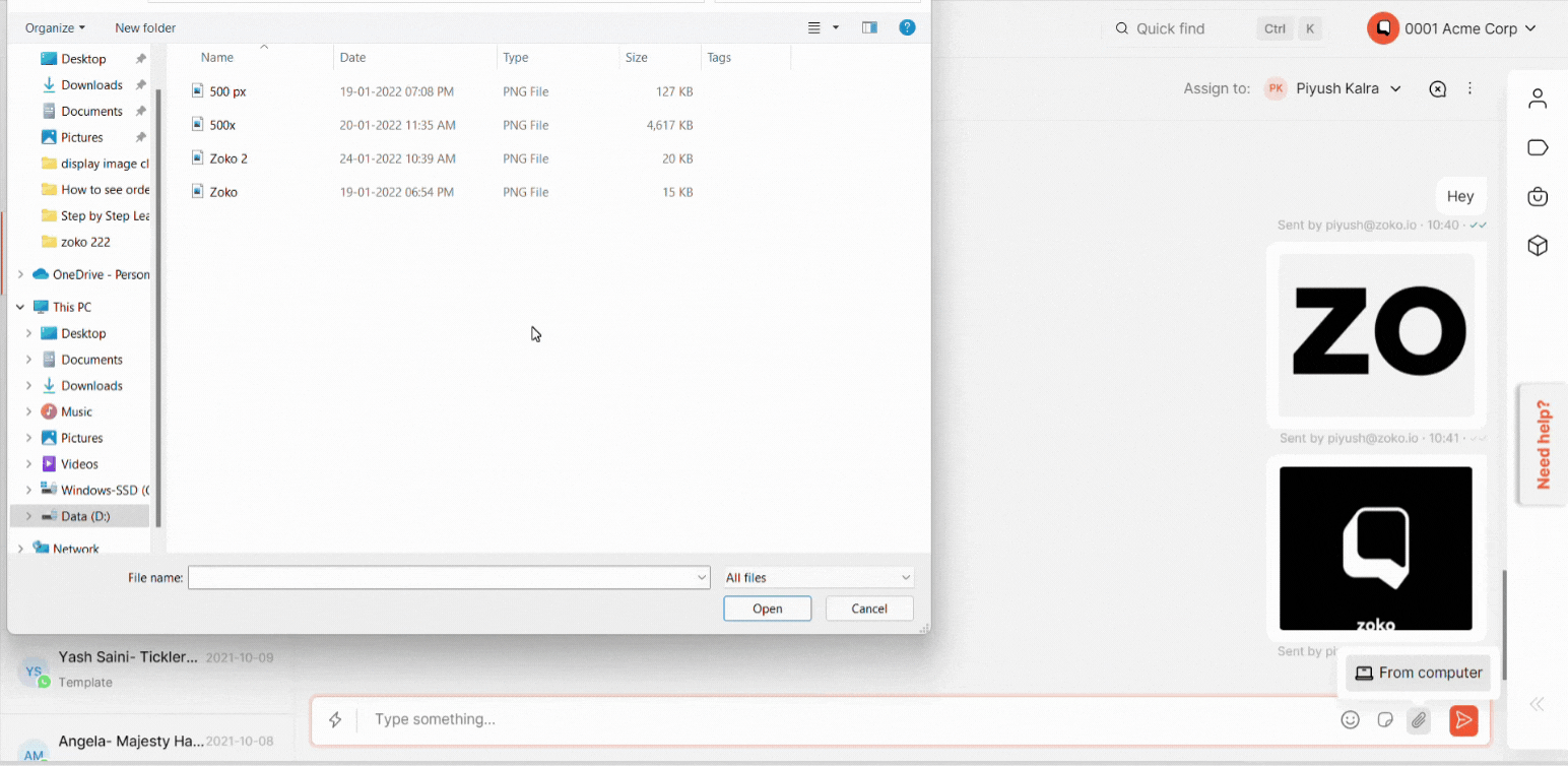 multiple files