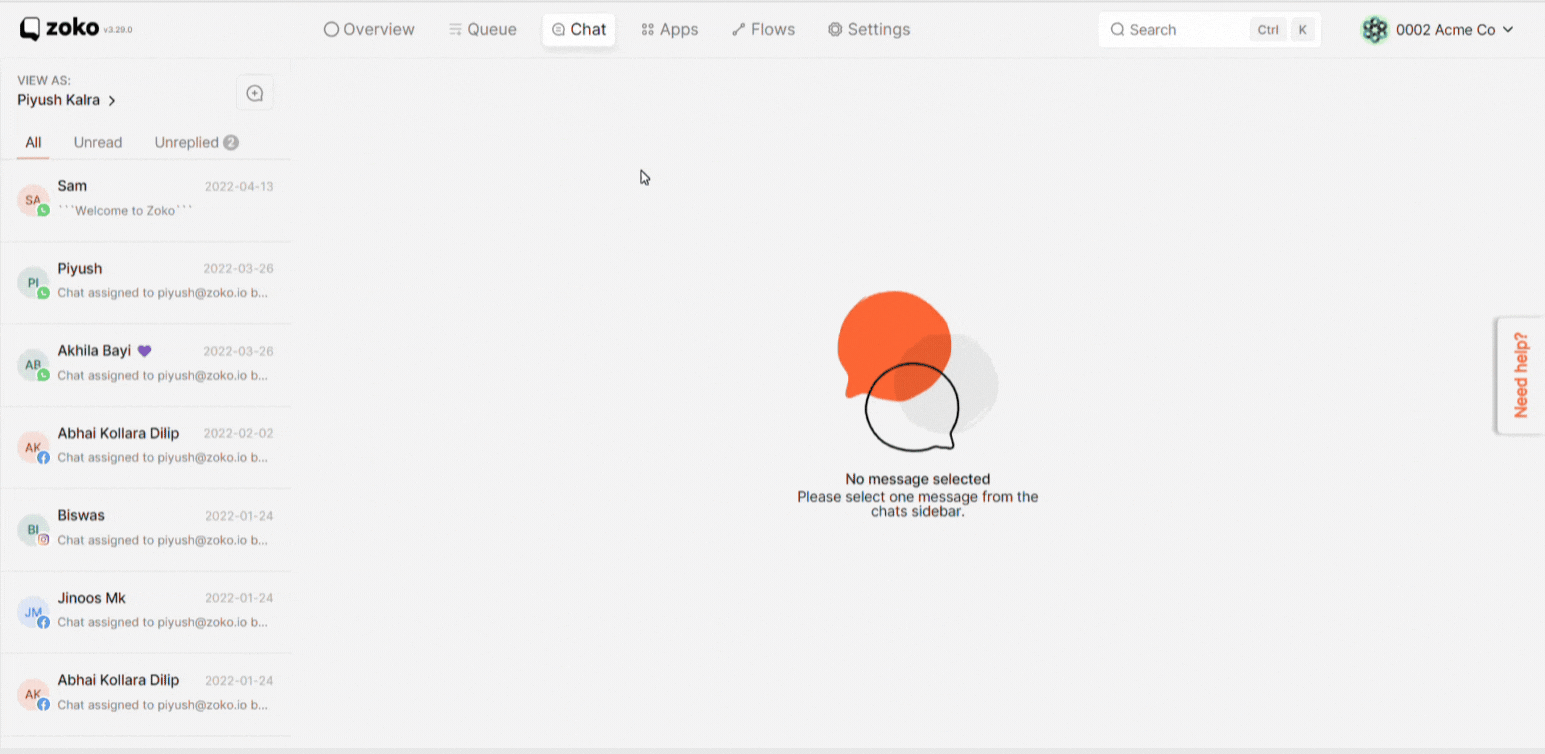 apps page