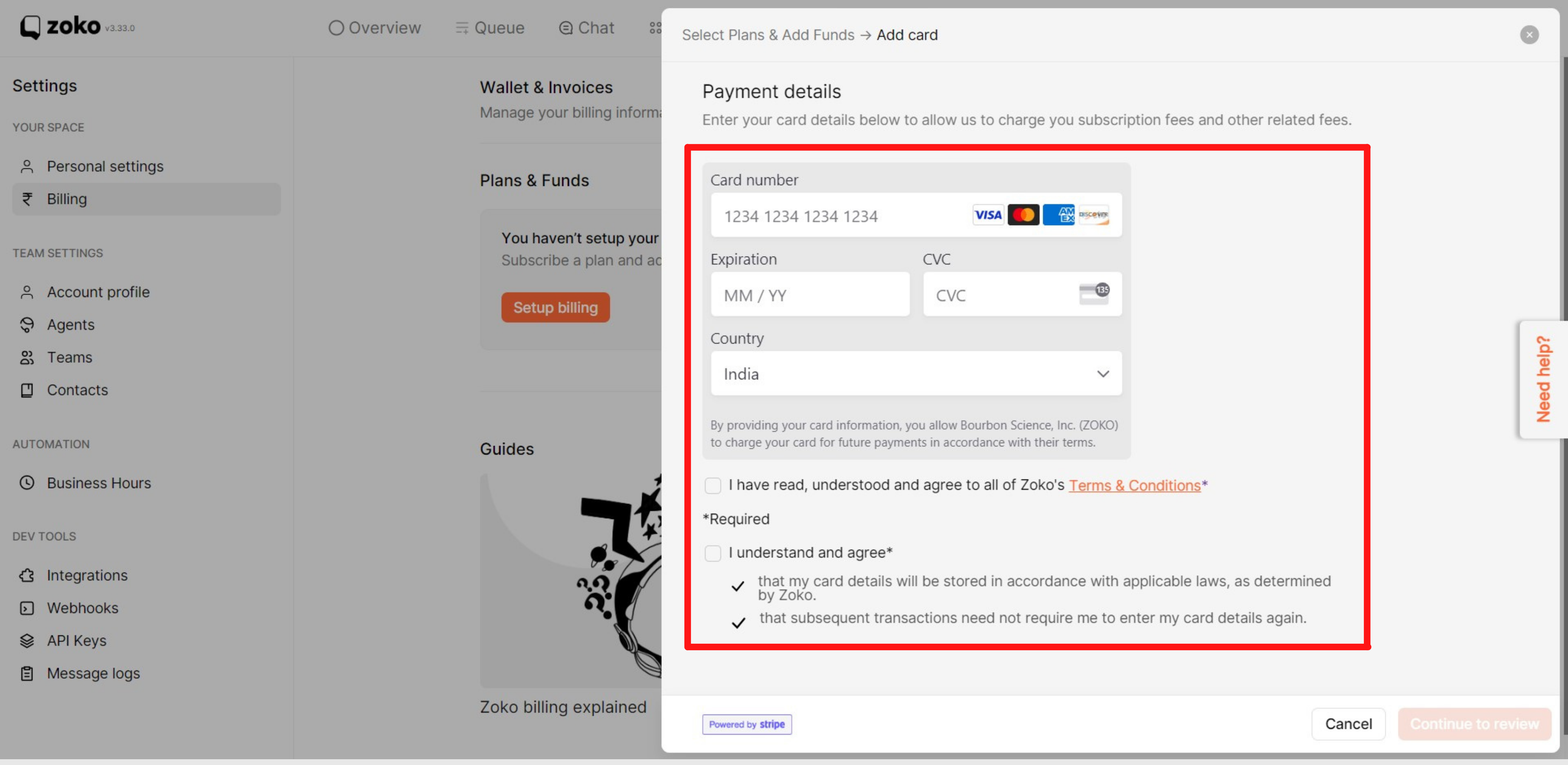 terms and conditions