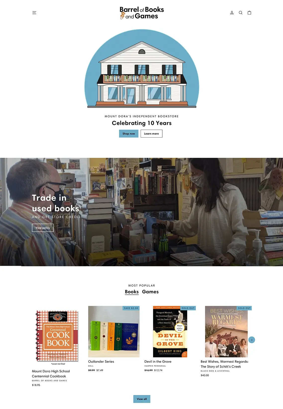 Barrel of Books and Games