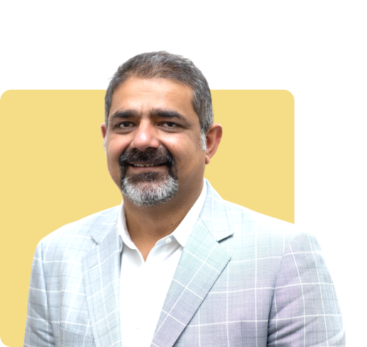 Full color headshot of Torc board member Karim Lakhani