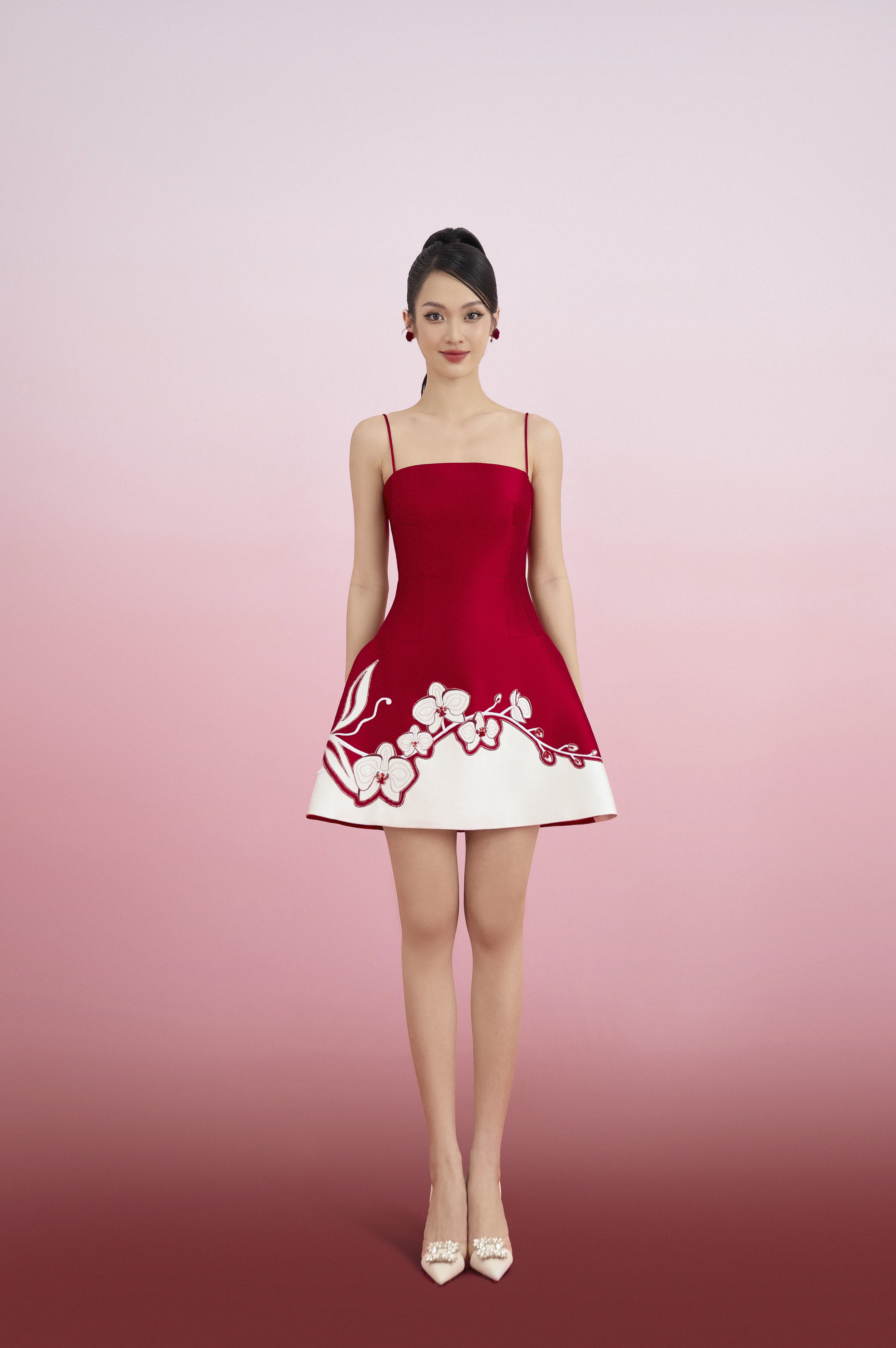  Red Midi Dress