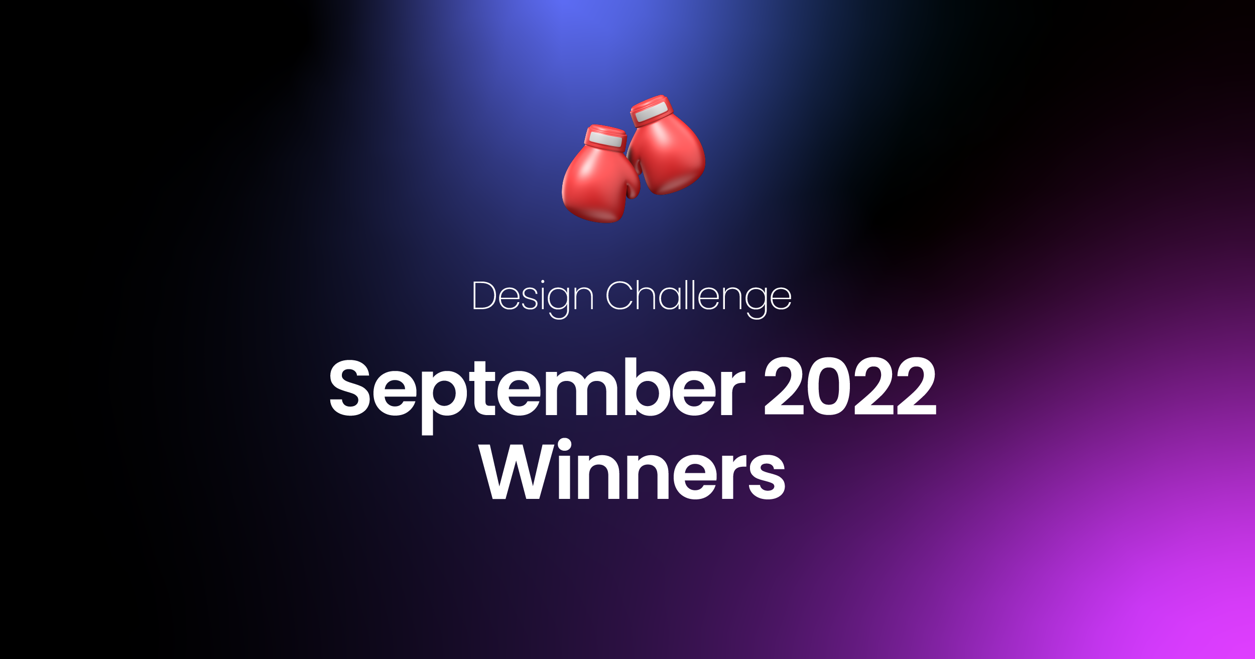 September 2022 Winners