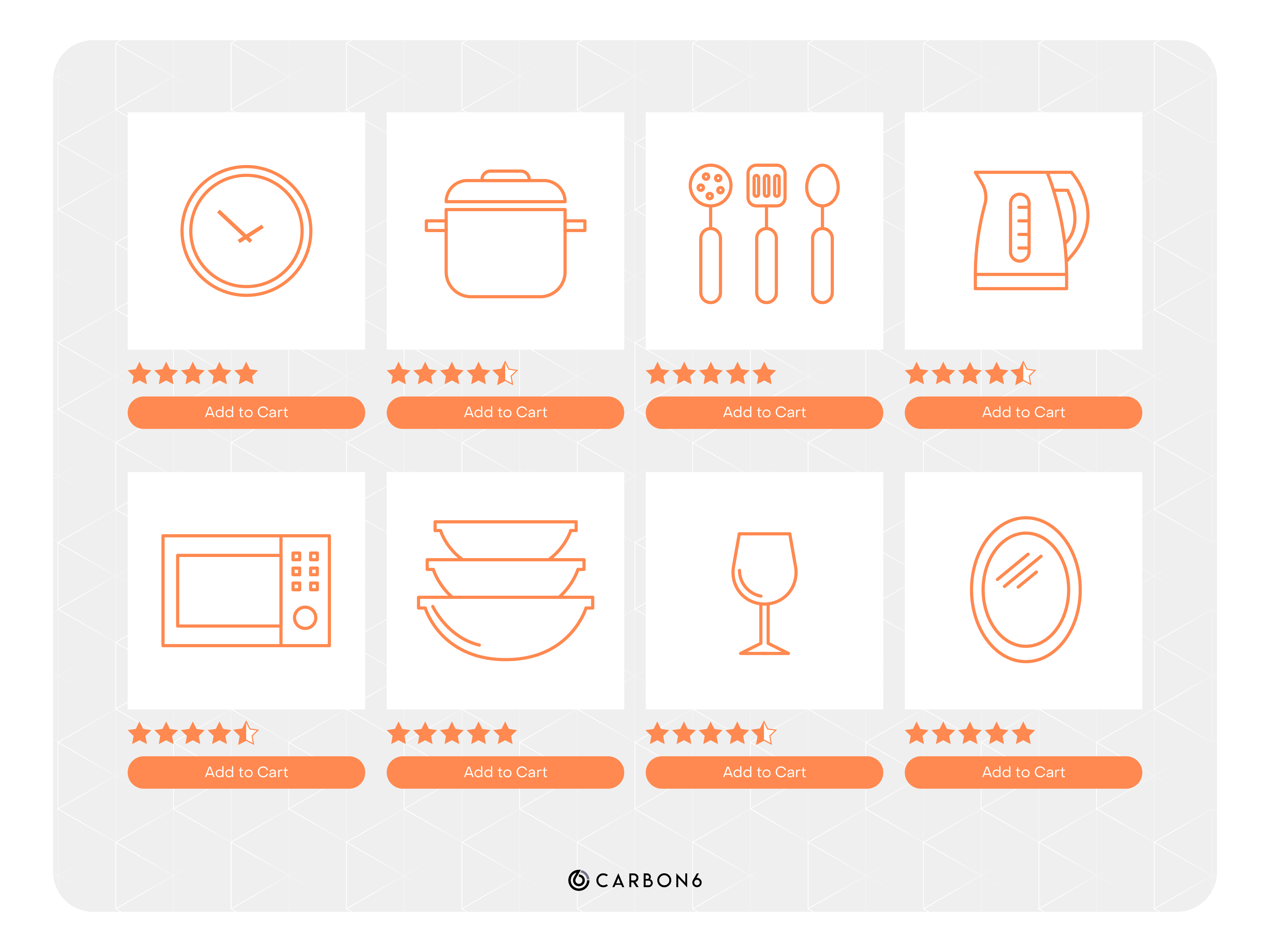 Product catalog showcasing home goods.