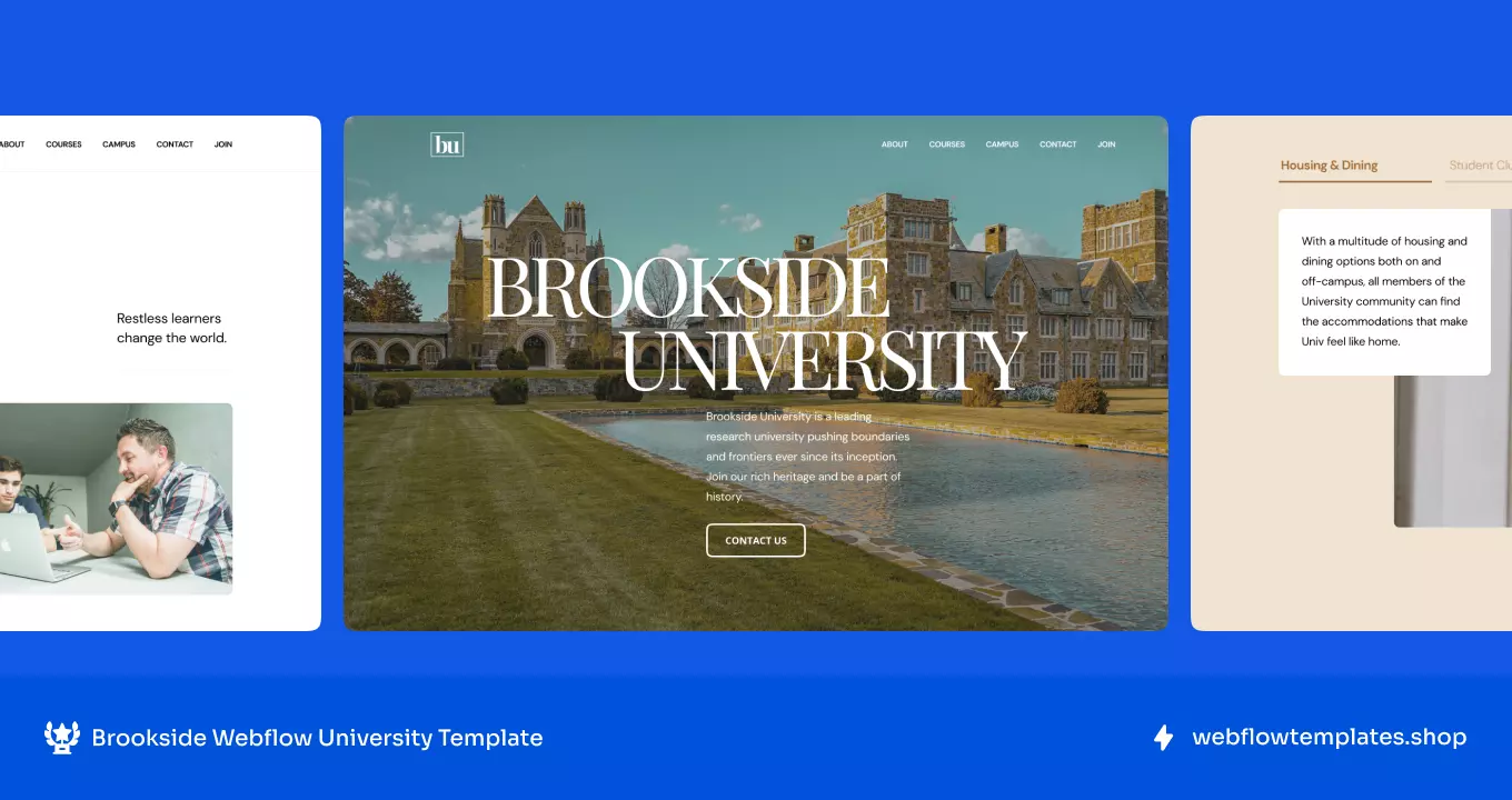 Best Webflow Education Templates | Webflow Templates Shop