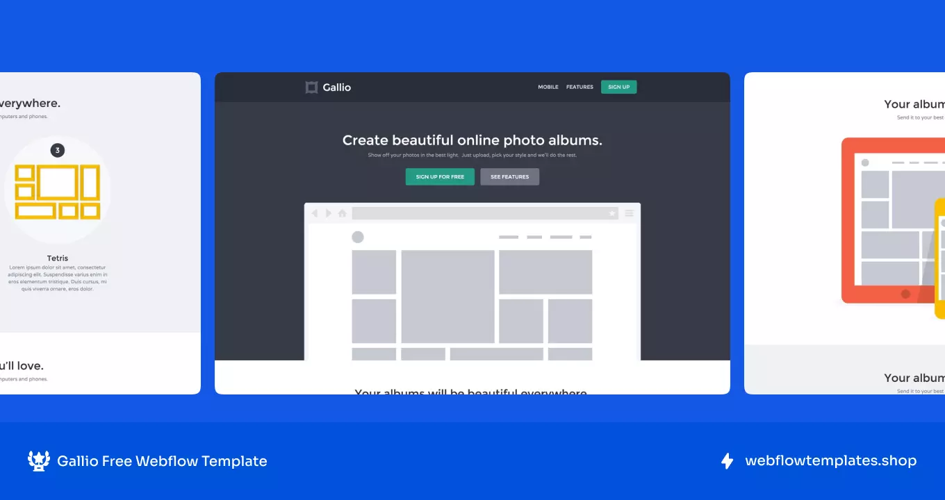 Gallio - Corporate Free Webflow Template