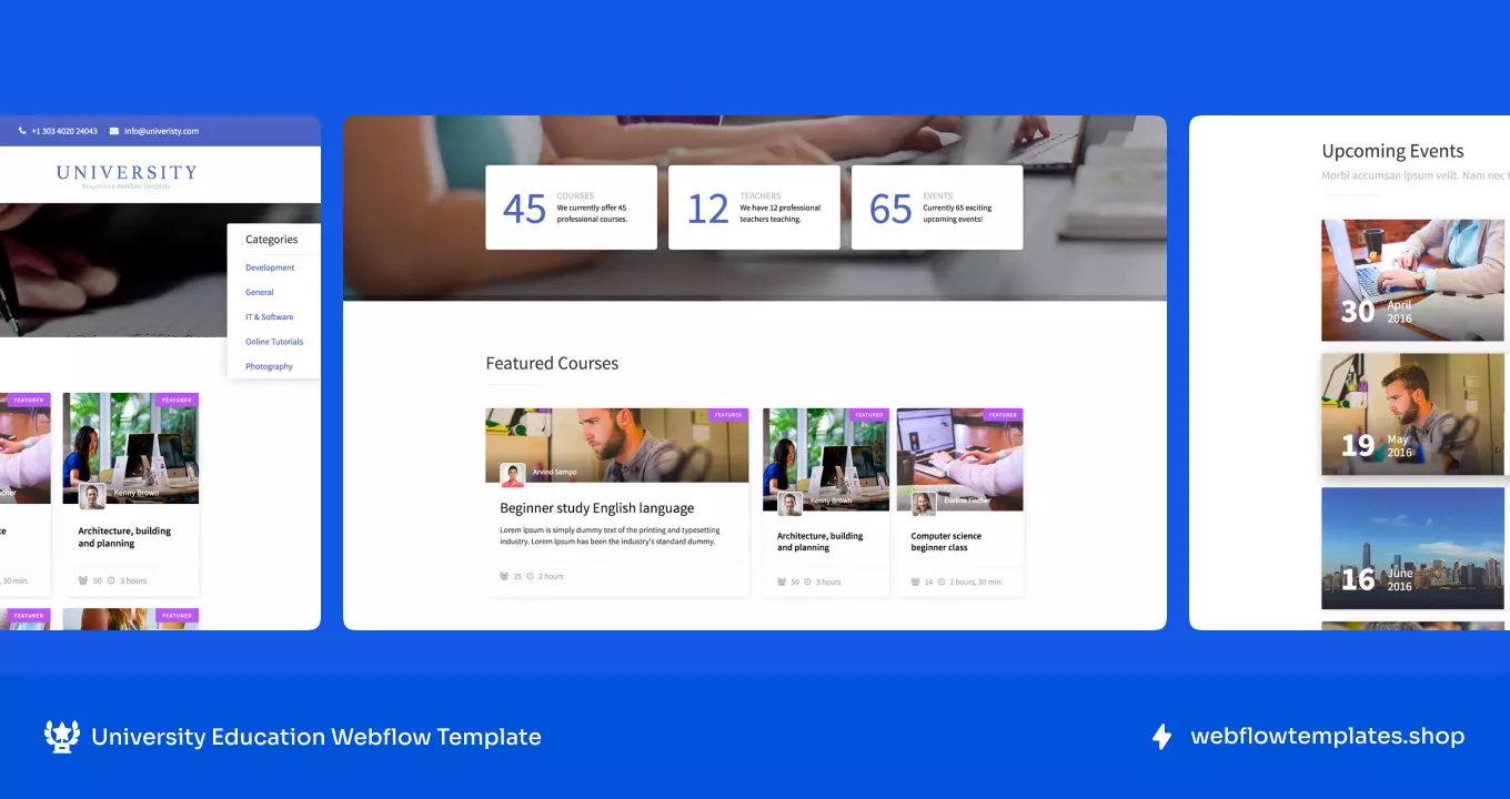 University - University Premium Webflow Template