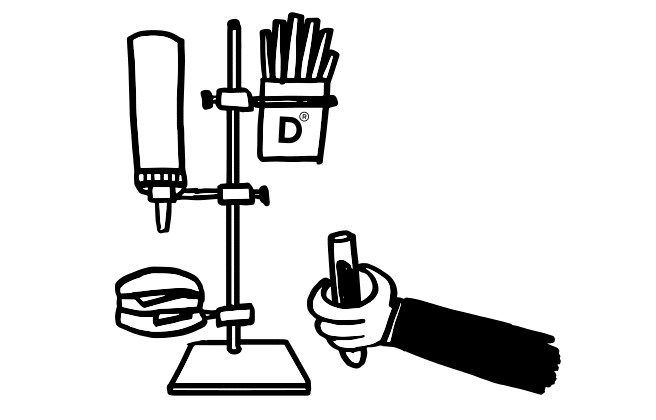 food lab animation DĒVOR Delivery and takeaway restaurants
