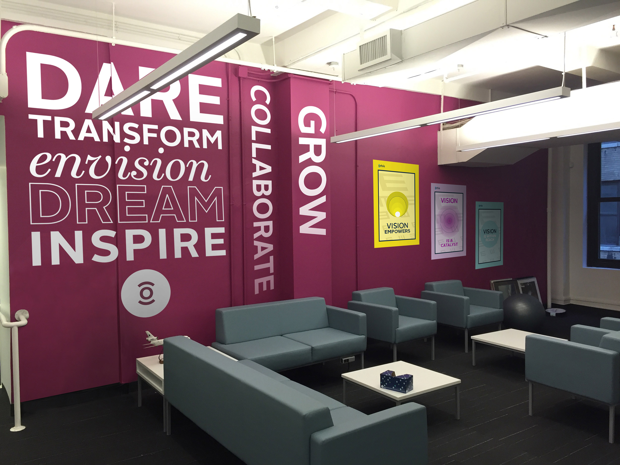 Orbis Office Environmental graphics on wall