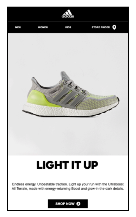 Email Marketing Dos & Donts - Adidas Email Campaign